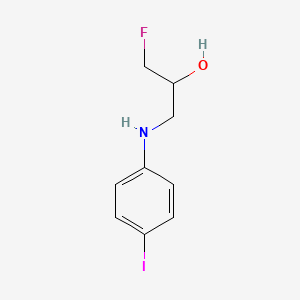 1-Fluoro-3-[(4-iodophenyl)amino]propan-2-ol