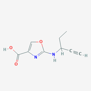 2-[(Pent-1-yn-3-yl)amino]-1,3-oxazole-4-carboxylic acid