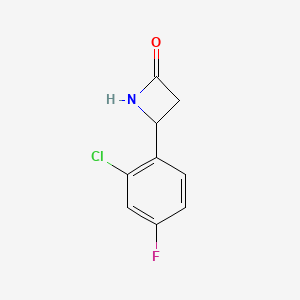 4-(2-Chloro-4-fluorophenyl)azetidin-2-one