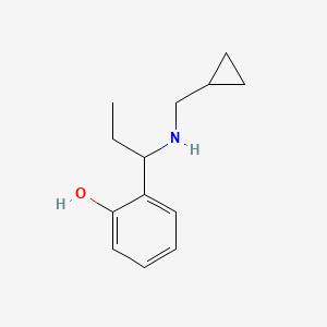 2-{1-[(Cyclopropylmethyl)amino]propyl}phenol