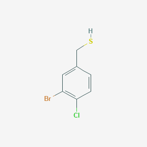 molecular formula C7H6BrClS B13274413 (3-Bromo-4-chlorophenyl)methanethiol 