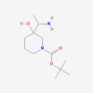 tert-Butyl 3-(1-aminoethyl)-3-hydroxypiperidine-1-carboxylate