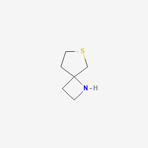 molecular formula C6H11NS B13274465 6-Thia-1-azaspiro[3.4]octane 