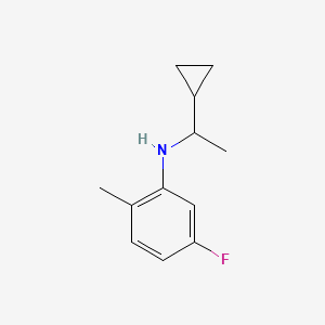 N-(1-cyclopropylethyl)-5-fluoro-2-methylaniline