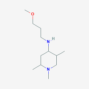 molecular formula C12H26N2O B13274510 N-(3-methoxypropyl)-1,2,5-trimethylpiperidin-4-amine 