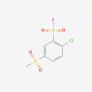 2-Chloro-5-methanesulfonylbenzene-1-sulfonyl fluoride