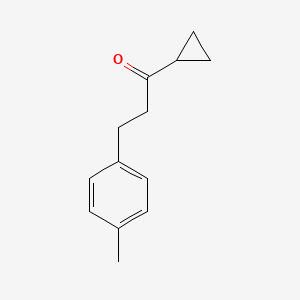 molecular formula C13H16O B1327452 环丙基 2-(4-甲基苯基)乙基酮 CAS No. 898769-49-8
