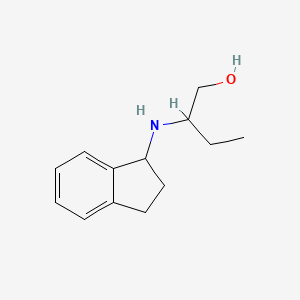 2-[(2,3-Dihydro-1H-inden-1-yl)amino]butan-1-ol