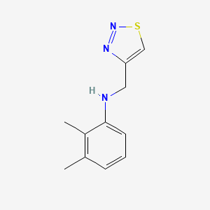 molecular formula C11H13N3S B13274547 2,3-Dimethyl-N-(1,2,3-thiadiazol-4-ylmethyl)aniline 