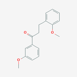 molecular formula C17H18O3 B1327455 3'-Methoxy-3-(2-methoxyphenyl)propiophenone CAS No. 898769-67-0