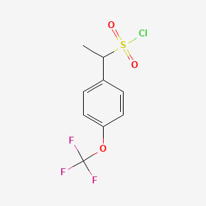 1-[4-(Trifluoromethoxy)phenyl]ethane-1-sulfonyl chloride