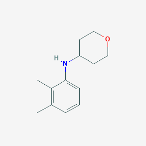 molecular formula C13H19NO B13274588 N-(2,3-dimethylphenyl)oxan-4-amine 