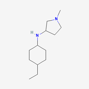 molecular formula C13H26N2 B13274647 N-(4-ethylcyclohexyl)-1-methylpyrrolidin-3-amine 