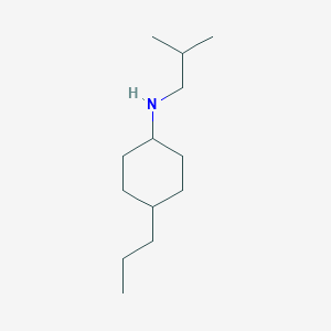 N-(2-methylpropyl)-4-propylcyclohexan-1-amine