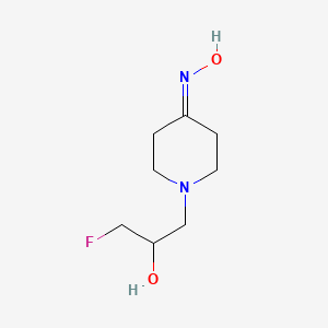 1-Fluoro-3-[4-(hydroxyimino)piperidin-1-yl]propan-2-ol