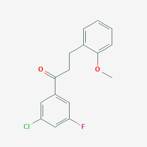 3'-Chloro-5'-fluoro-3-(2-methoxyphenyl)propiophenone