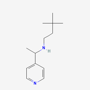 (3,3-Dimethylbutyl)[1-(pyridin-4-yl)ethyl]amine