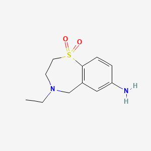 7-Amino-4-ethyl-2,3,4,5-tetrahydro-1,4-benzothiazepine-1,1-dione