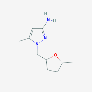 5-Methyl-1-[(5-methyloxolan-2-yl)methyl]-1H-pyrazol-3-amine