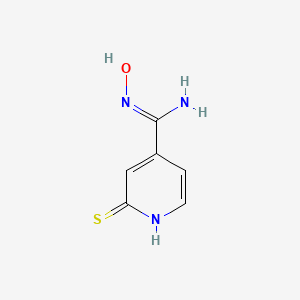 N'-Hydroxy-2-sulfanylpyridine-4-carboximidamide