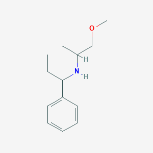 molecular formula C13H21NO B13274784 (1-Methoxypropan-2-YL)(1-phenylpropyl)amine 