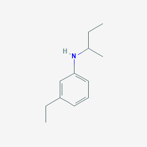 molecular formula C12H19N B13274798 N-(butan-2-yl)-3-ethylaniline 