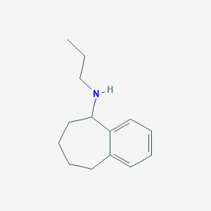 molecular formula C14H21N B13274804 N-propyl-6,7,8,9-tetrahydro-5H-benzo[7]annulen-5-amine 