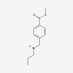 molecular formula C12H17NO2 B13274844 Methyl 4-[(propylamino)methyl]benzoate 