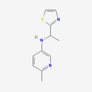 6-Methyl-N-[1-(1,3-thiazol-2-yl)ethyl]pyridin-3-amine