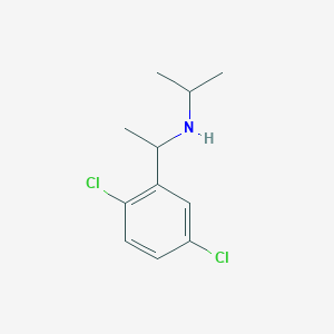 molecular formula C11H15Cl2N B13274850 [1-(2,5-Dichlorophenyl)ethyl](propan-2-yl)amine 