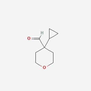 4-Cyclopropyloxane-4-carbaldehyde