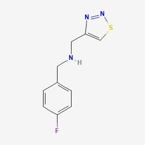 [(4-Fluorophenyl)methyl](1,2,3-thiadiazol-4-ylmethyl)amine