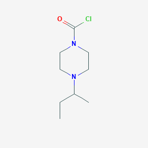 4-(Butan-2-yl)piperazine-1-carbonyl chloride