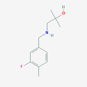 1-{[(3-Fluoro-4-methylphenyl)methyl]amino}-2-methylpropan-2-ol