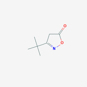 molecular formula C7H11NO2 B13275000 3-(1,1-Dimethylethyl)-5(4H)-isoxazolone 