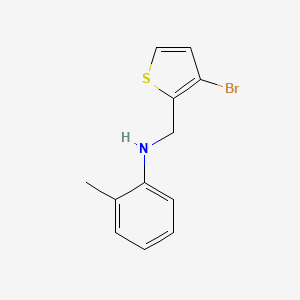 N-[(3-bromothiophen-2-yl)methyl]-2-methylaniline