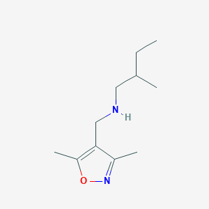 molecular formula C11H20N2O B13275021 [(Dimethyl-1,2-oxazol-4-yl)methyl](2-methylbutyl)amine 