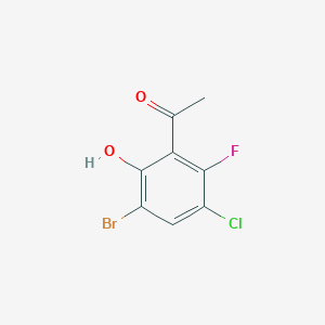 1-(3-Bromo-5-chloro-6-fluoro-2-hydroxyphenyl)ethan-1-one