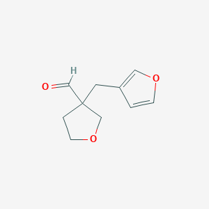 3-(Furan-3-ylmethyl)oxolane-3-carbaldehyde