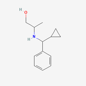 2-{[Cyclopropyl(phenyl)methyl]amino}propan-1-ol