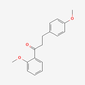 molecular formula C17H18O3 B1327512 2'-Methoxy-3-(4-methoxyphenyl)propiophenone CAS No. 898775-52-5