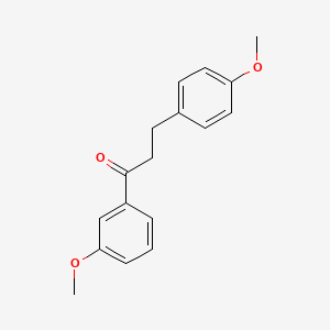 molecular formula C17H18O3 B1327513 3'-Methoxy-3-(4-methoxyphenyl)propiophenone CAS No. 898775-54-7