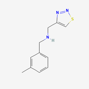 [(3-Methylphenyl)methyl](1,2,3-thiadiazol-4-ylmethyl)amine