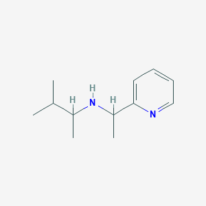 molecular formula C12H20N2 B13275178 (3-Methylbutan-2-yl)[1-(pyridin-2-yl)ethyl]amine 