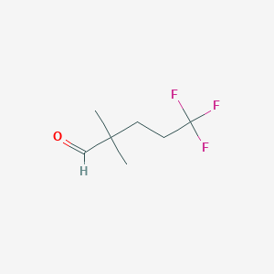 5,5,5-Trifluoro-2,2-dimethylpentanal