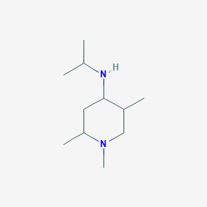 molecular formula C11H24N2 B13275244 1,2,5-trimethyl-N-(propan-2-yl)piperidin-4-amine 