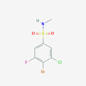 4-Bromo-3-chloro-5-fluoro-N-methylbenzene-1-sulfonamide