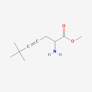 Methyl 2-amino-6,6-dimethylhept-4-ynoate