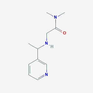 N,N-Dimethyl-2-{[1-(pyridin-3-yl)ethyl]amino}acetamide