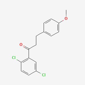 molecular formula C16H14Cl2O2 B1327533 2',5'-Dichloro-3-(4-methoxyphenyl)propiophenone CAS No. 898776-28-8